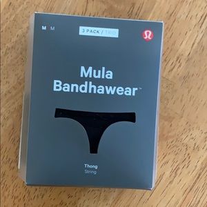Lululemon Mula Bandhawear 3 pack size M black